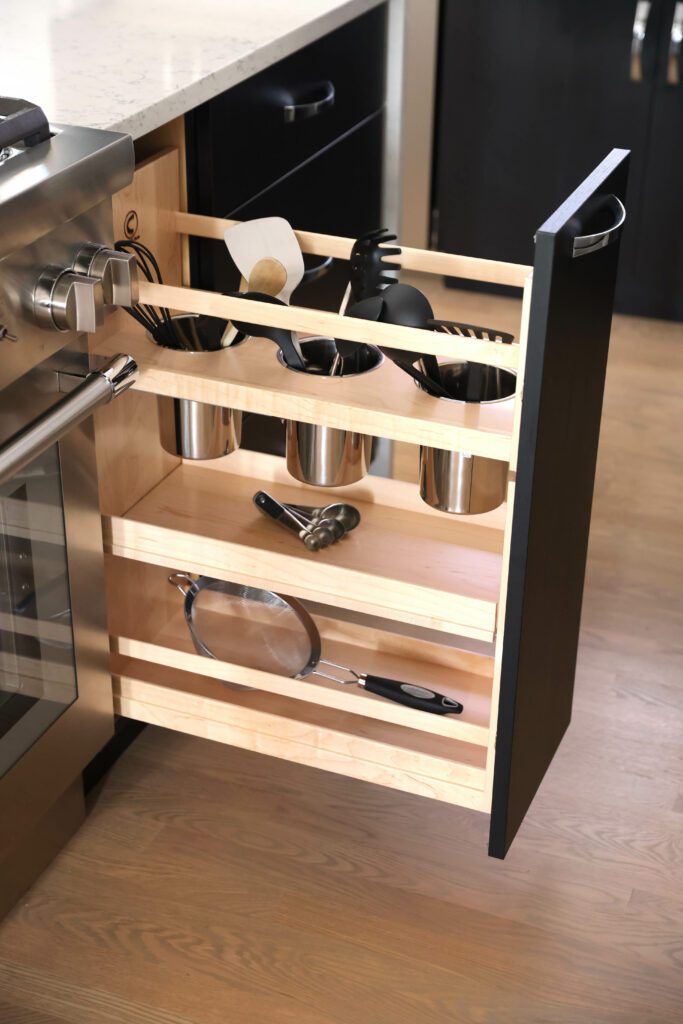 Pull out organizer for kitchen cabinets
