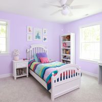 New girl's bedroom due to a home addition