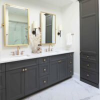 Bathroom vanity and storage