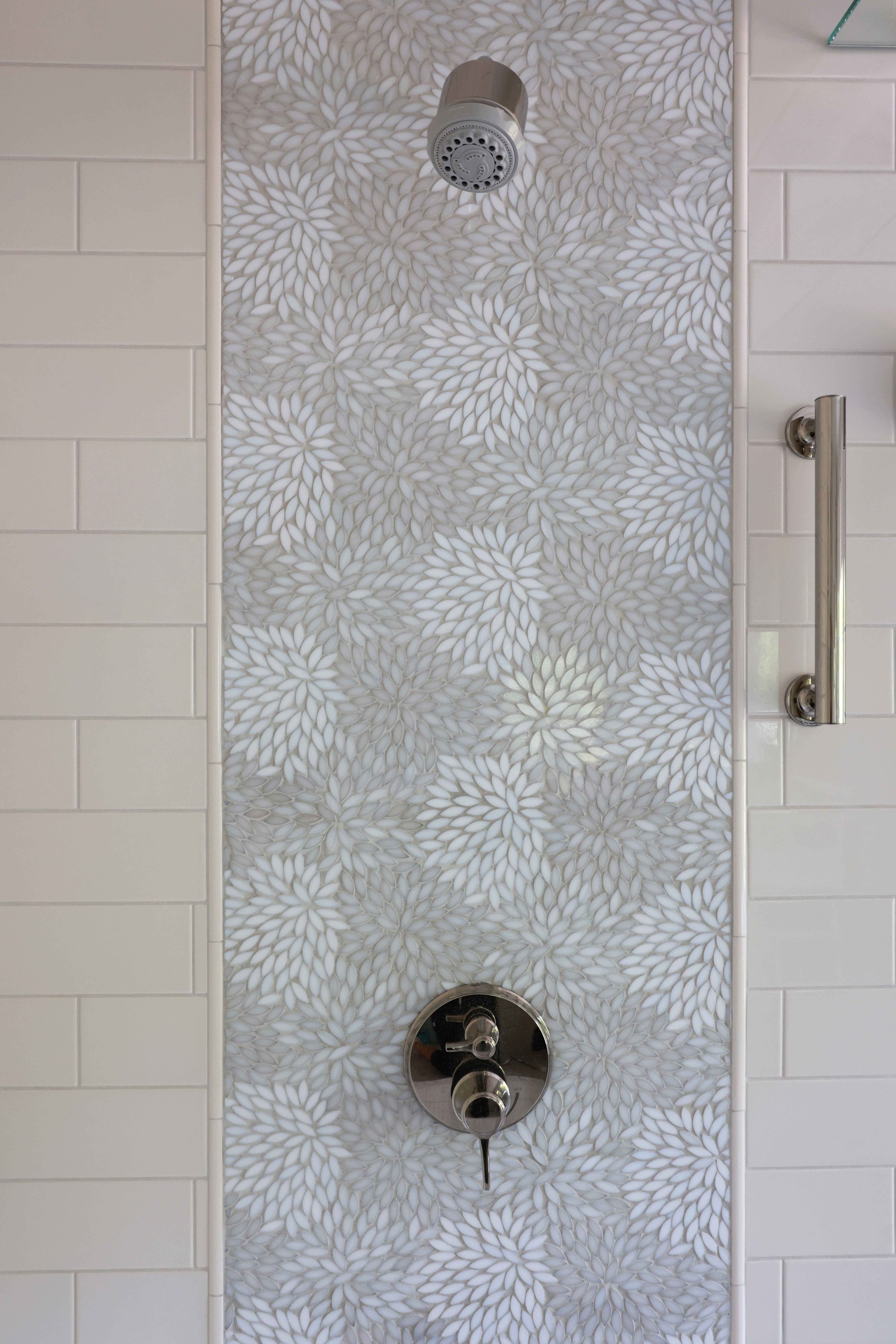 accent tile in the shower