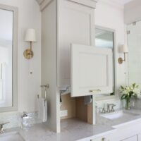 lift up storage for bathroom accessories