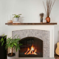 Fireplace with hearth