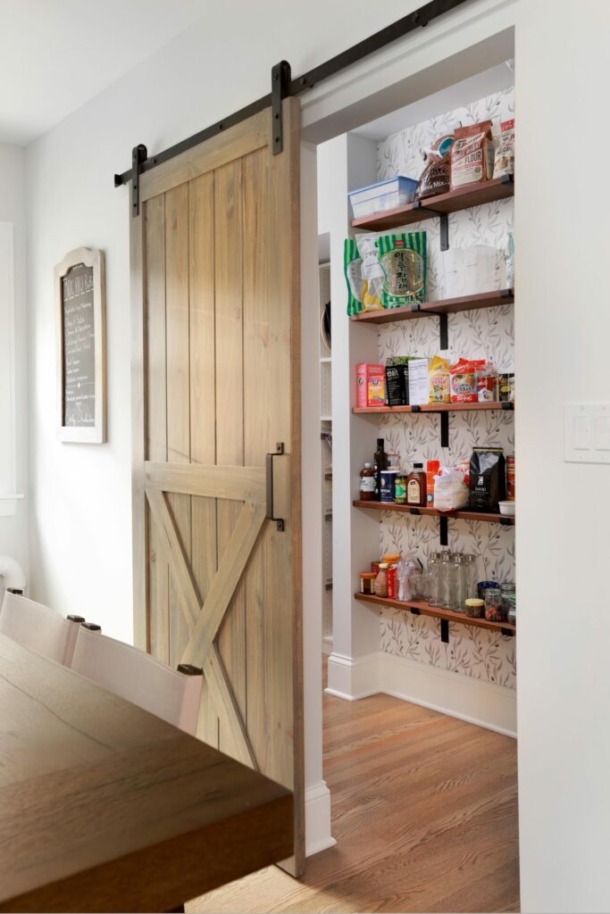 barn door and pantry
